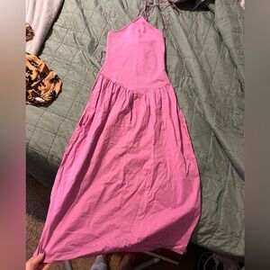 Zara drop waist midi dress